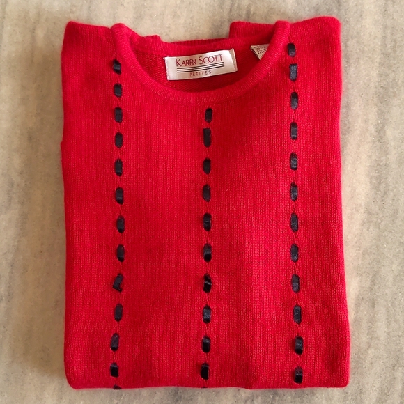 Woman's Silk/Angora/Lambswool Long sweater with embroidered patterns/sparkling. - Picture 3 of 4